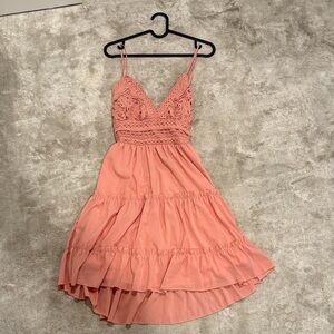 Ecowish size small Peach Lace SunDress